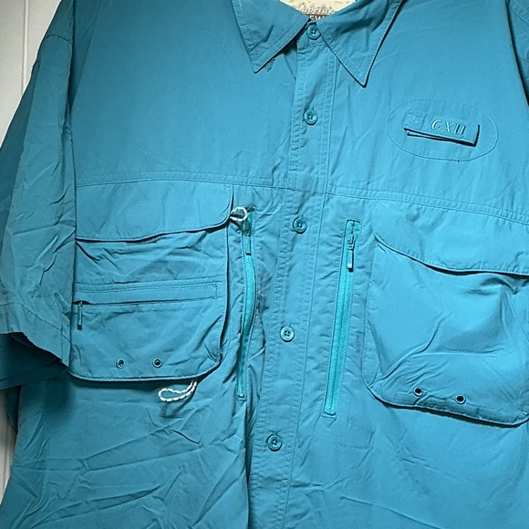 Cabela's GuideWear GX11 Shirt Short Sleeve Vented Fishing Outdoor Men's XL - Picture 2 of 8